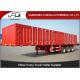12.5 m steel tri axles box semi trailer transport engine waterproof