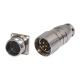 M23 Power Connector Male 7 Pin Panel Mount Circular Metal Connectors PA66