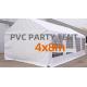 Heavy duty 4 x 8 m white PVC wedding party tents, event tents