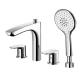 Built in Bathtub Shower Mixer Φ125mm ABS Contemporary Style