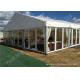 Tailor Made Transparent Glass Wall Outdoor Luxury Wedding Tents With Gorgeous Ornaments