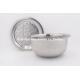 18cm Stainless Steel Cookware Set Sauce Bowl With Flat Lid