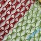 Metal Chain Link Curtains Alternative V Fold Or Flat Hanger Track In Green And Red