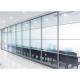 Office STC 45db Soundproof Glass Partition Wall System With Doors
