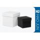 Black And White Color Recyclable Square Gift Cardboard Candle Boxes