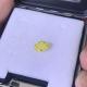 1.51ct Lab Grown Diamond Oval Cut HPHT Fancy Vivid Yellow VS1 2EX N