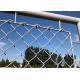 Temporary Chain Link Garden Fencing For Sports , Power Coated Chain Link Fence