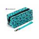 Foldable Fashion Cosmetic Bags PVC Material Made With Diamond Pattern