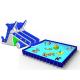 2014 Newest Backyard Inflatable Water Park With Dolphin Slide For Kids