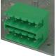 Male Female Green Color Plug In Terminal Block Screwless With Right Angle