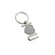 Cute Heart Shape Metal Keychain Custom Logo Laser Engraving Key Holder