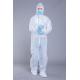 Non Woven Elastic Hood 35GSM Disposable White Overalls