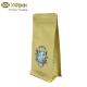 Flat Bottom Coffee Packing Bags With Valve k Aluminum Foil Food Grade