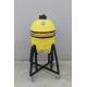 Ceramic 16 Inch Kamado Grill Charcoal Lemon Color 40cm With Cart And Without Side Tables