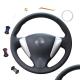 Black PU Leather Steering Wheel Cover for Nissan Versa Note NV200 Sentra S 2014-2019