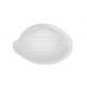 Light Weight Disposable Dust Mask White Color Shell Shaped With Steel Nose Clip