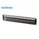 1U 19 Inch Network Patch Panel , 3m Style FTP 48 Port Patch Panel High Stability