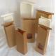 Brown Customized Paper Bags With Front Window /  Kraft Paper Bag With Tin Tie