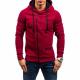 Fleece Jackets Mens Oversized Pullover Hoodie Solid Color Sports Jacket With Zipper