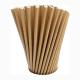 Disposable Bamboo Drinking Straw , Brown Paper Straws Recyclable