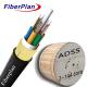 Compact Durable ADSS Single Sheath Aerial Fiber Optic Cable For Outdoor Use