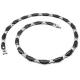 Fashion and health magnet tungsten ceramic stainless steel chain necklace