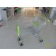 Heavy Duty 150L Supermarket Shopping Carts With Transparent / Color Powder Coating