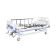 Double Rockers Movable Hospital Bed , Portable Manual Nursing Bed