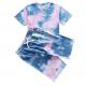 Customize 100% Cotton Boys Clothing Set for Summer Soft Hand Feel Tie Dyed Pattern Type