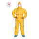 50-90gsm Type 3 Disposable Coveralls Liquid Chemicals Resistance Microporous Suit
