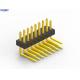 Male Pin PCB Header Connector 1.0mm Pitch PA6T Black Plastic Right Angle