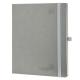 Large 8.5''X10.5'' Weekly Academic Planner Grey Color ‎Faux Leather Cover