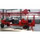 Portable Borehole Drilling Rig Machine Trailer Mounted For 300m Meter
