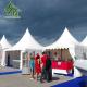 Reinforced Structure White Pagoda Tent 5x5m Promotional Canopy Stand