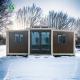 20FT Container Expandable Home Dark Brown Galvanized Steel Frame Manufacturer
