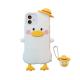 Cute Animal Duck Phone Cases 3D Water Resistant Dustproof For Iphone