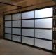 Modern White Aluminum Sectional Door With Safety Double Glazing Glass Modern Overhead Sectional Panel Transparent Glass