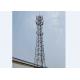 Tubular Microwave Communication Tower  Self Supporting Antenna Mast
