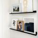 Versatile Floating Metal Picture Ledge Rack with Lip and Customizable Size Options