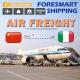 Speedy China To Italy Air Freight Cargo International