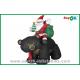 Christmas Santa Snowman Inflatable Christmas Decoration With Gift And Black Bear