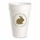 Easter Bunny Pattern Personalized Party Cups Paper Material 16 Oz 10 Packs