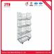 900mm Supermarket Shelving Accessories OEM Powder Coated Wire Cage