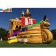 0.55mm Pvc Giant Inflatable Pirate Slide Cute Clown Attractive Inflatable Boat For Kids