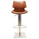 Adjustable Footrest 113cm Stainless Steel Counter Stool