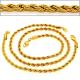 Trendy Men Jewelry Wholesale 18K Real Gold Plated 4.6MM Line shape Necklace Bracelet Afric