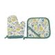 10inch Microwave Oven Mitts And Pot Holder Set For Kitchen