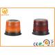 Solar Powered Amber Flashing Warning Lights With Magnetic / Screw Mounting Method