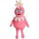 adults pink colour Yo gaba gaba character mascot costume with piles