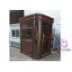 Red / White Color Security Sentry Box Single Person Guard House 15 Years Lifetime